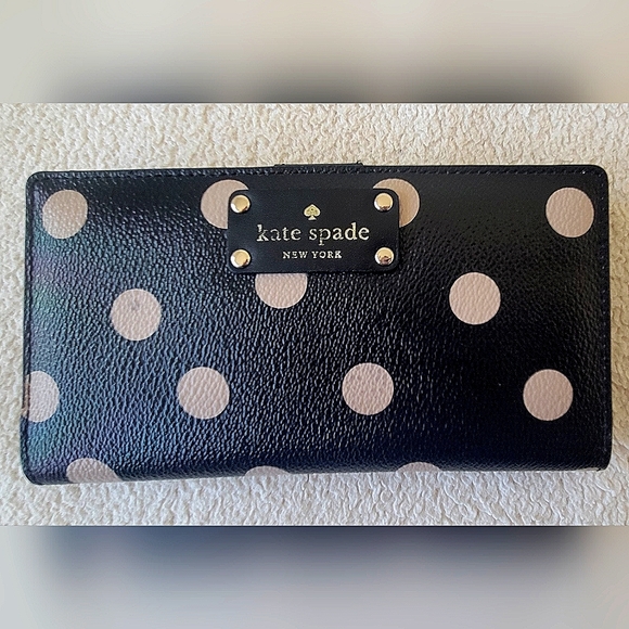 kate spade Bags Kate Spade Miri Blake Avenue Black Tan Polka Dots